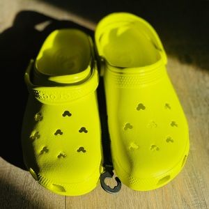 Disney Lime Green Crocs-NWT